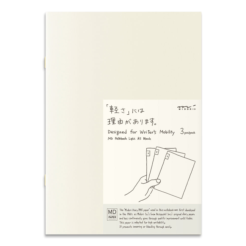 Midori MD Notebook Journal - (A5) - Codex (1 day/1page) - NOMADO Store