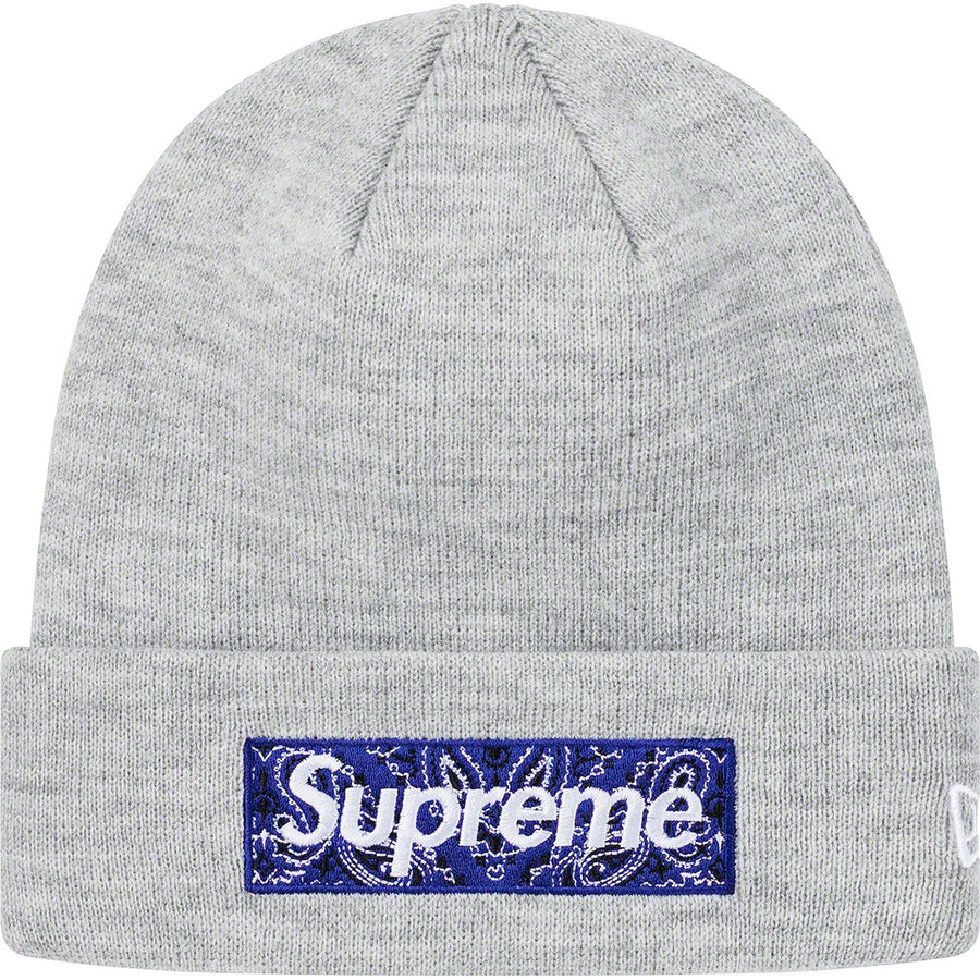 Supreme x New Era Cross Box Logo Beanie - Black