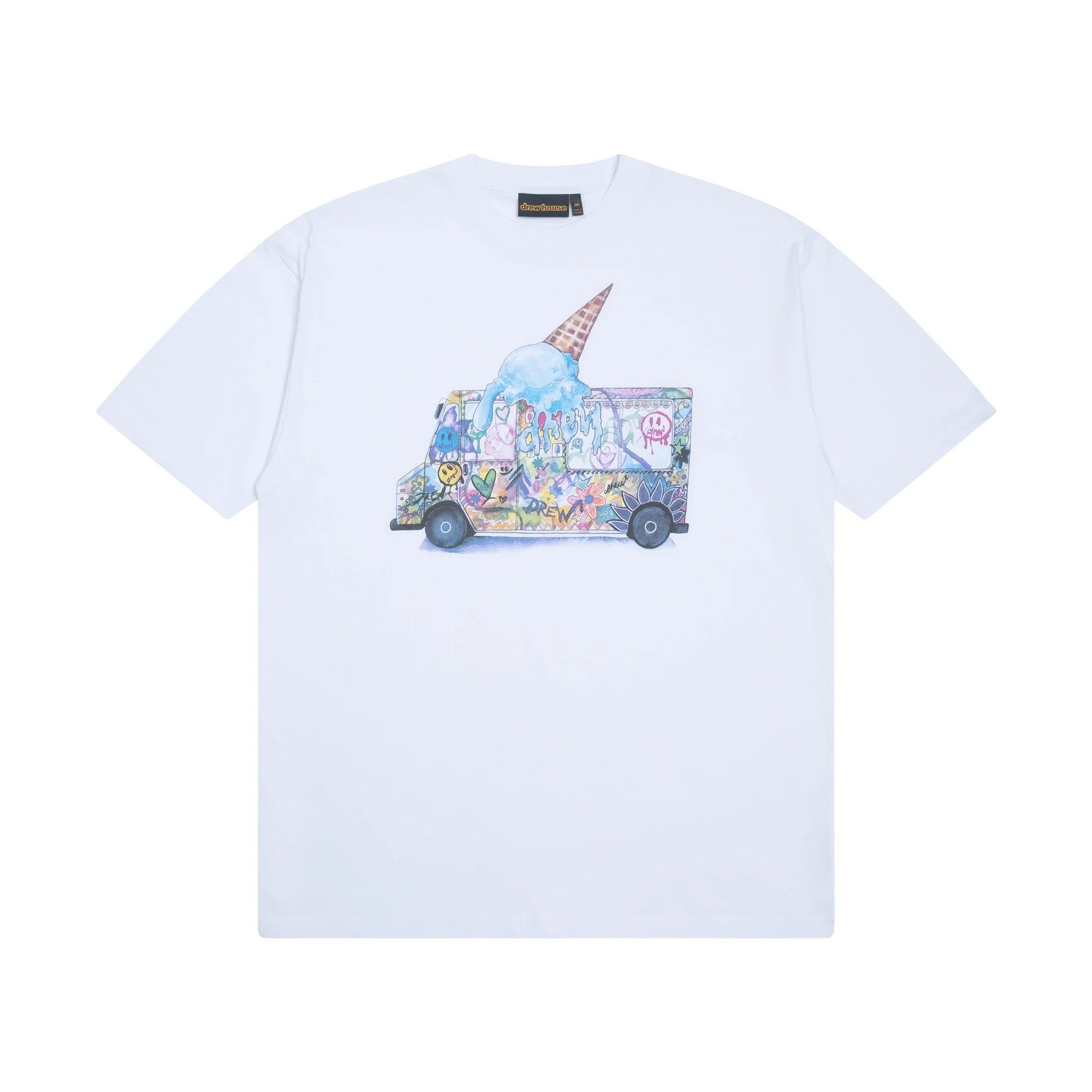 Drew House Doodle Joy SS Tee - White | In stock – WEAR43WAY