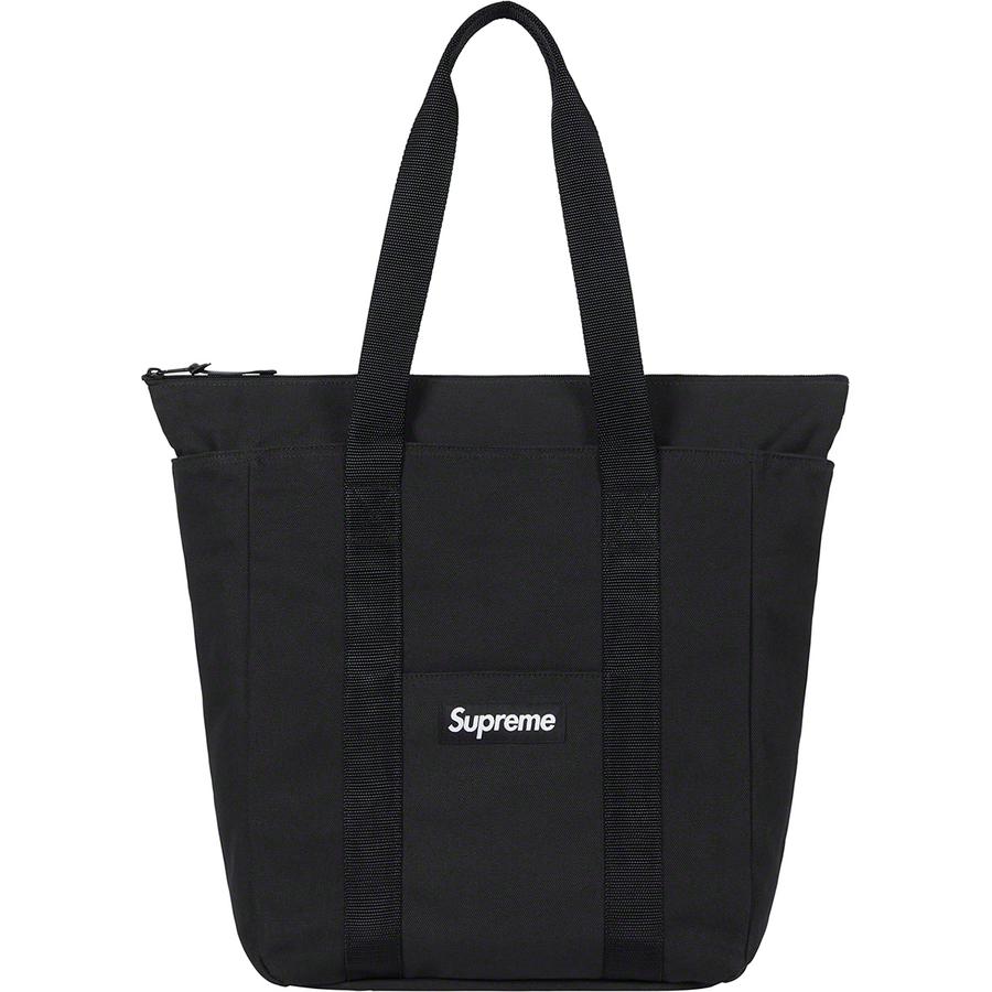 Supreme+Fw20+Canvas+Backpack+Black+White+All+Cotton+Heavyweight+18+Oz+Canvas+20l  for sale online