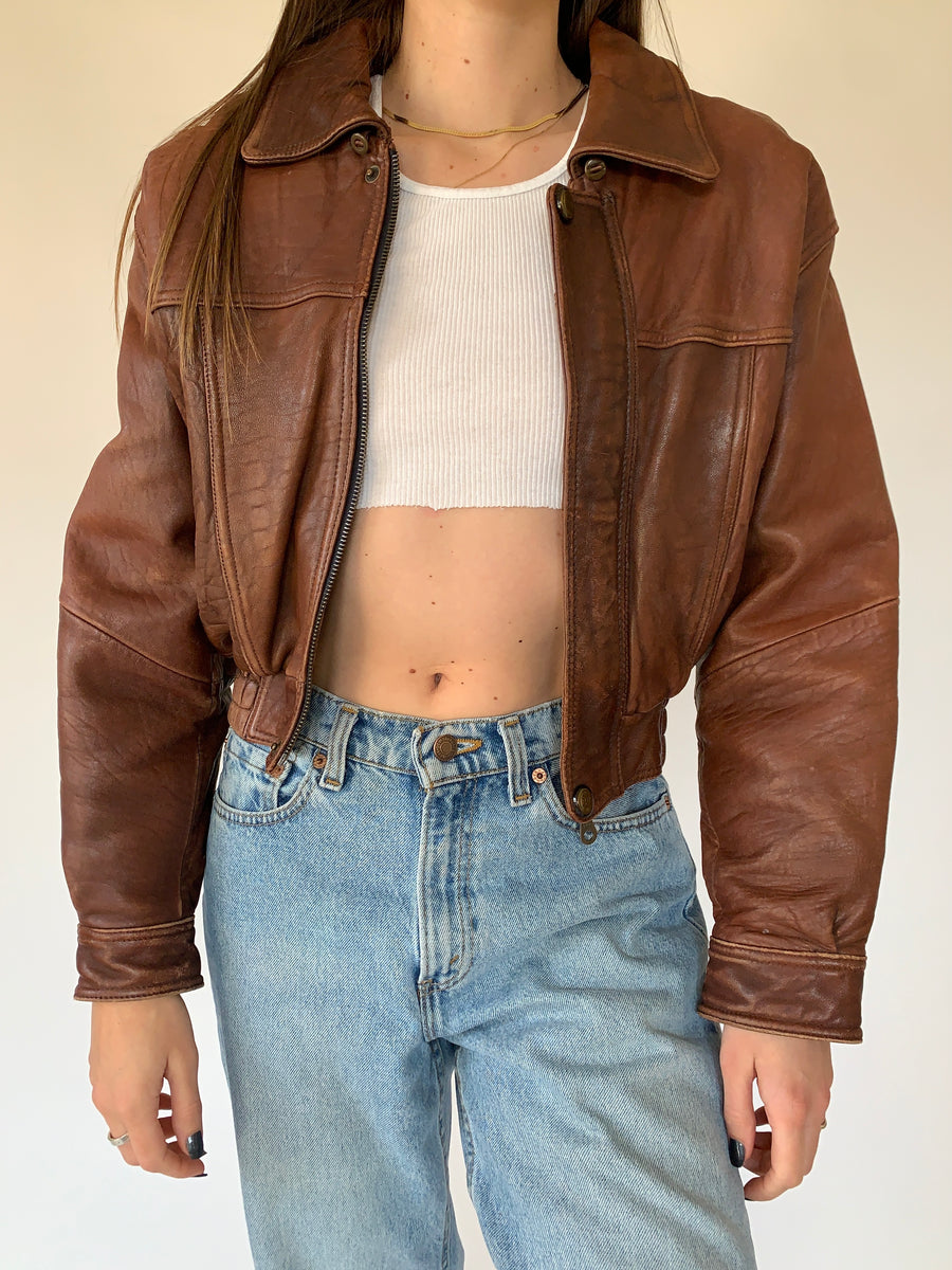 Vintage Leather Jacket — Holy Thrift