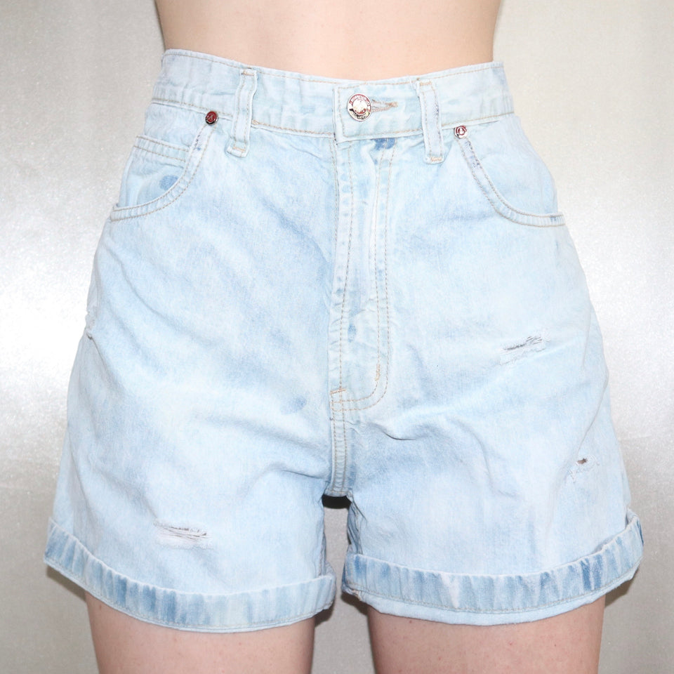 90s high waisted denim shorts