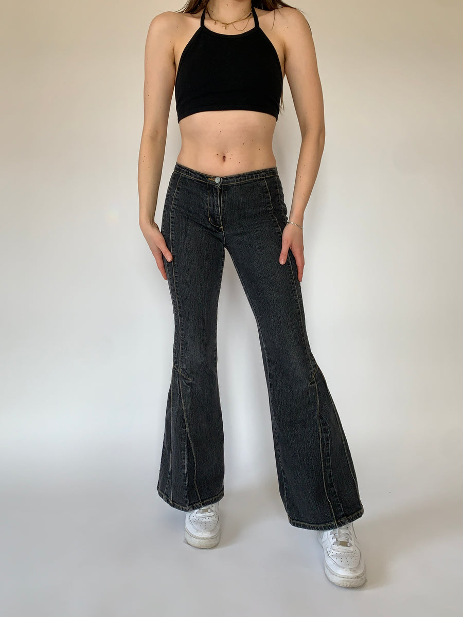 Y2K Flare Jeans — Holy Thrift