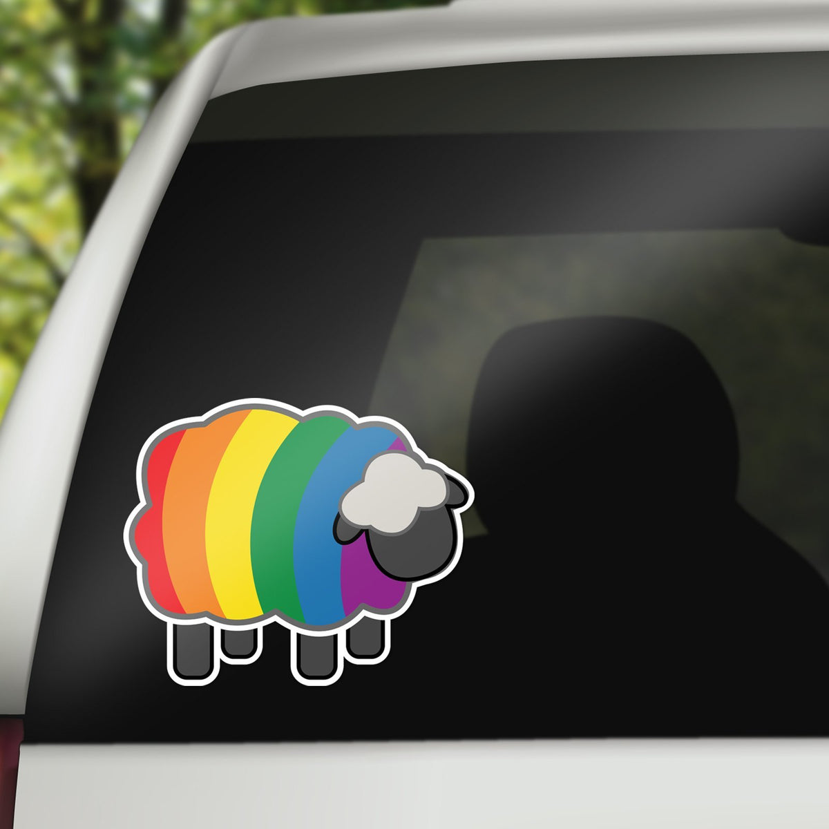 Rainbow Sheep Decal Fans Of Free 