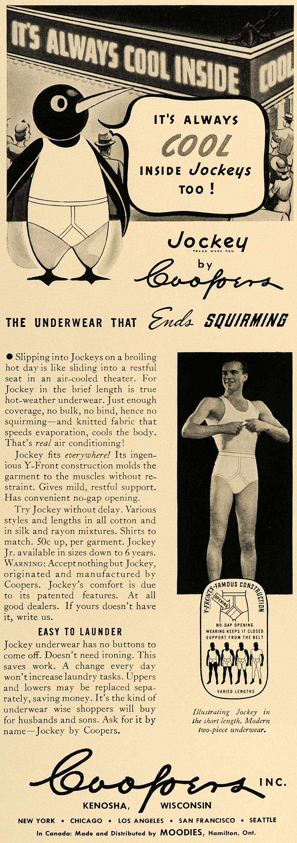 1962 Jockey Briefs Underwear Ad T.K.O. Boxer 