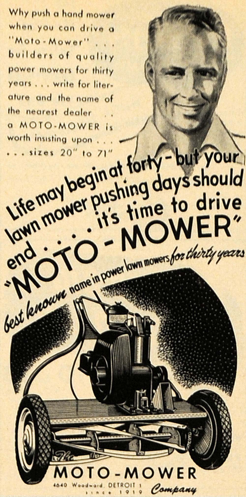 1950 Ad Eclipse Power Lawn Mower Lark 18 Rocket 20 - ORIGINAL ADVERTIS –  Period Paper Historic Art LLC