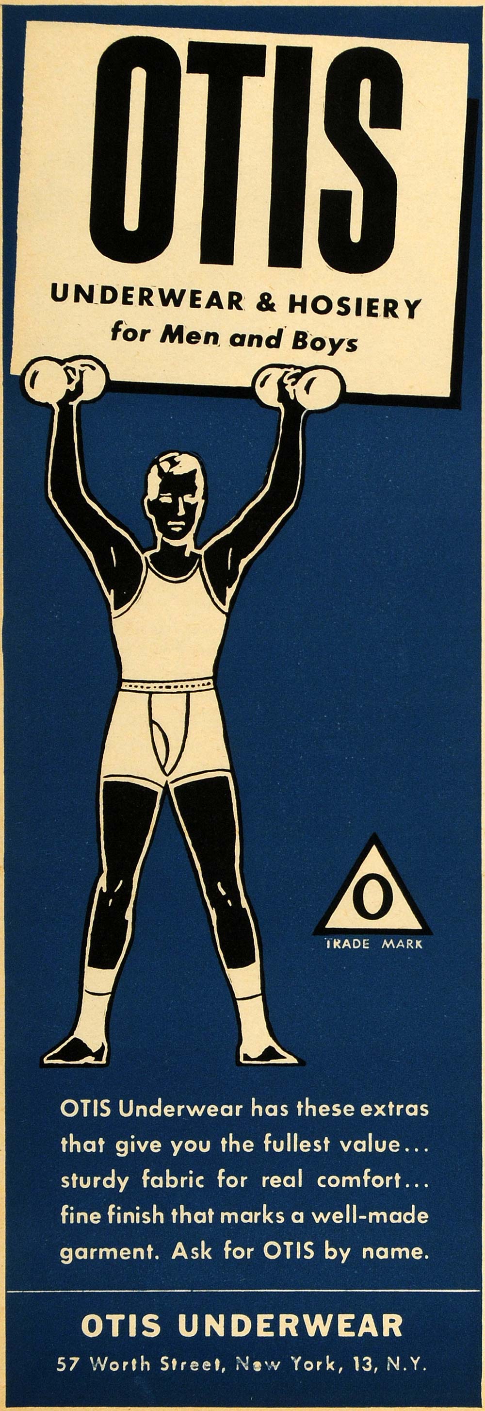 1949 Ad Jockey Long Pant Underwear Coopers Inc Kenosha - ORIGINAL ESQ4 –  Period Paper Historic Art LLC