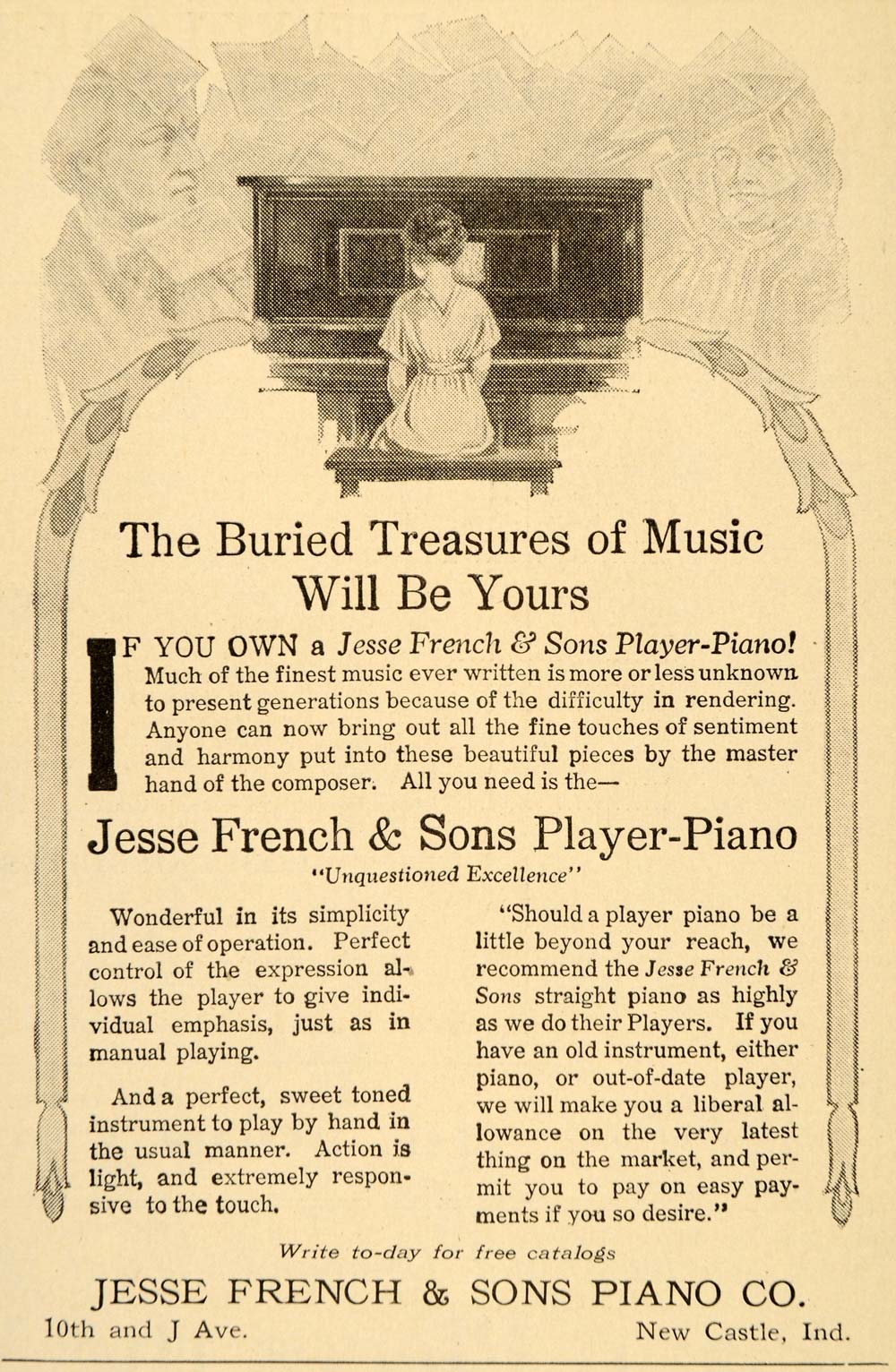 Jesse french and sons piano serial numbers