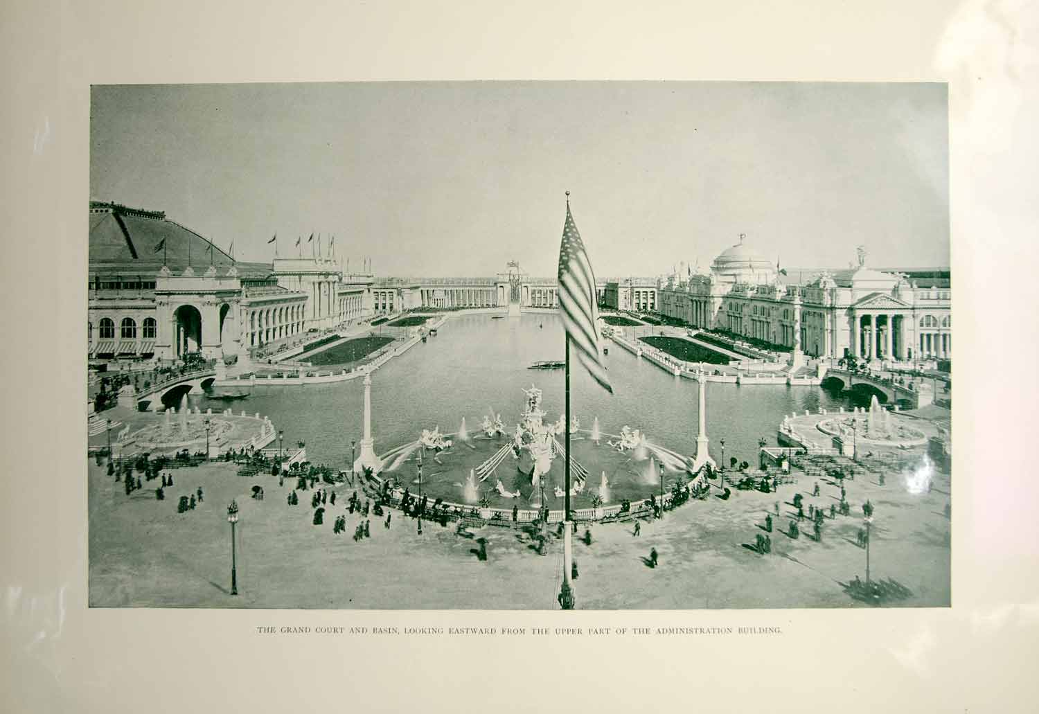 16 Print 13 Chicago World S Fair Grand Court Basin White City Buil Period Paper