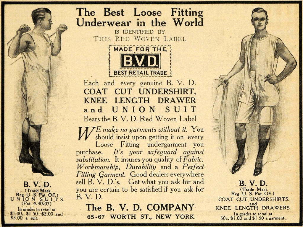 1932 Ad Underwear B V D Sports Model Shirts Shorts U-1 - ORIGINAL SEP3 –  Period Paper Historic Art LLC