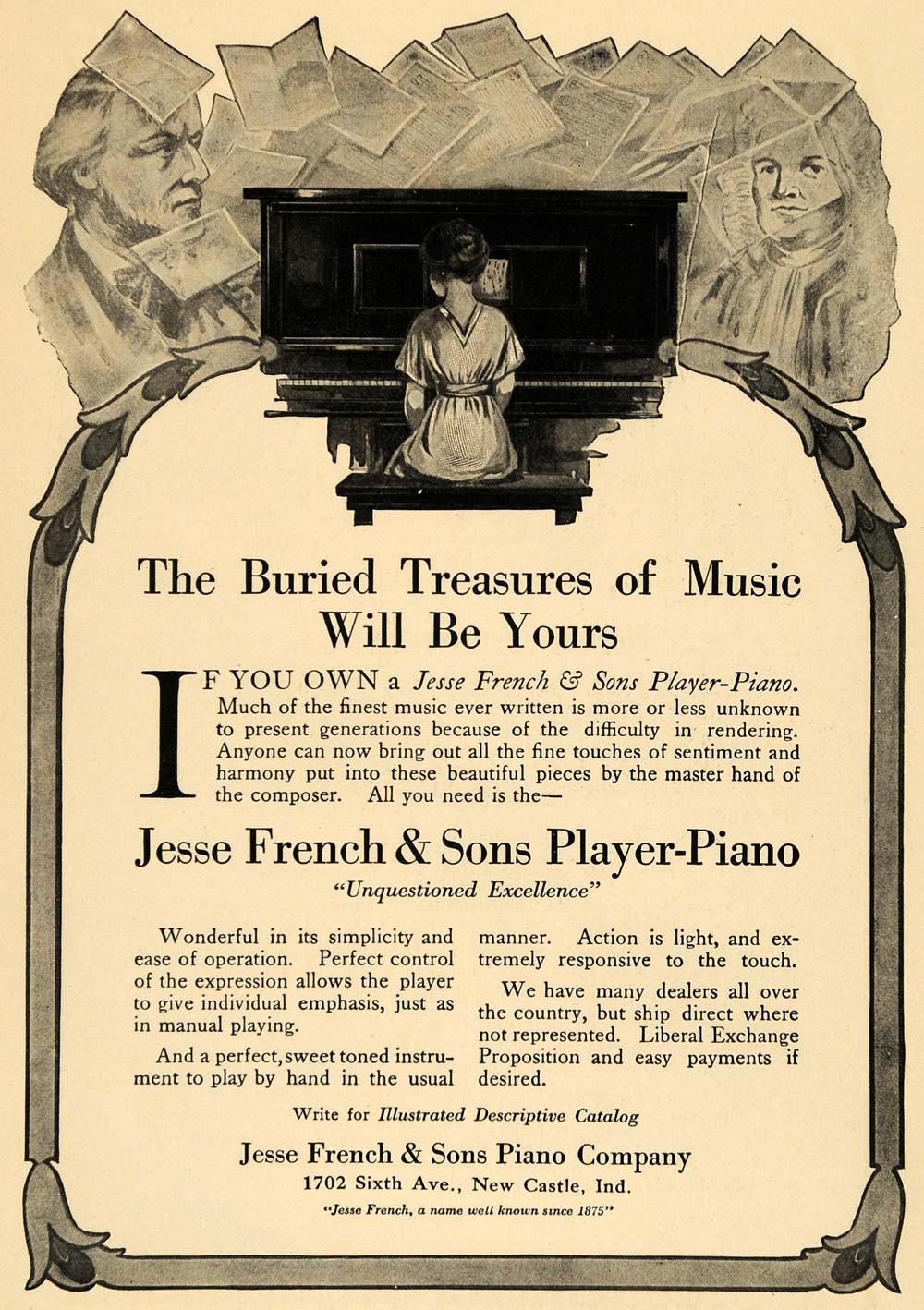 Jesse french and sons piano serial numbers