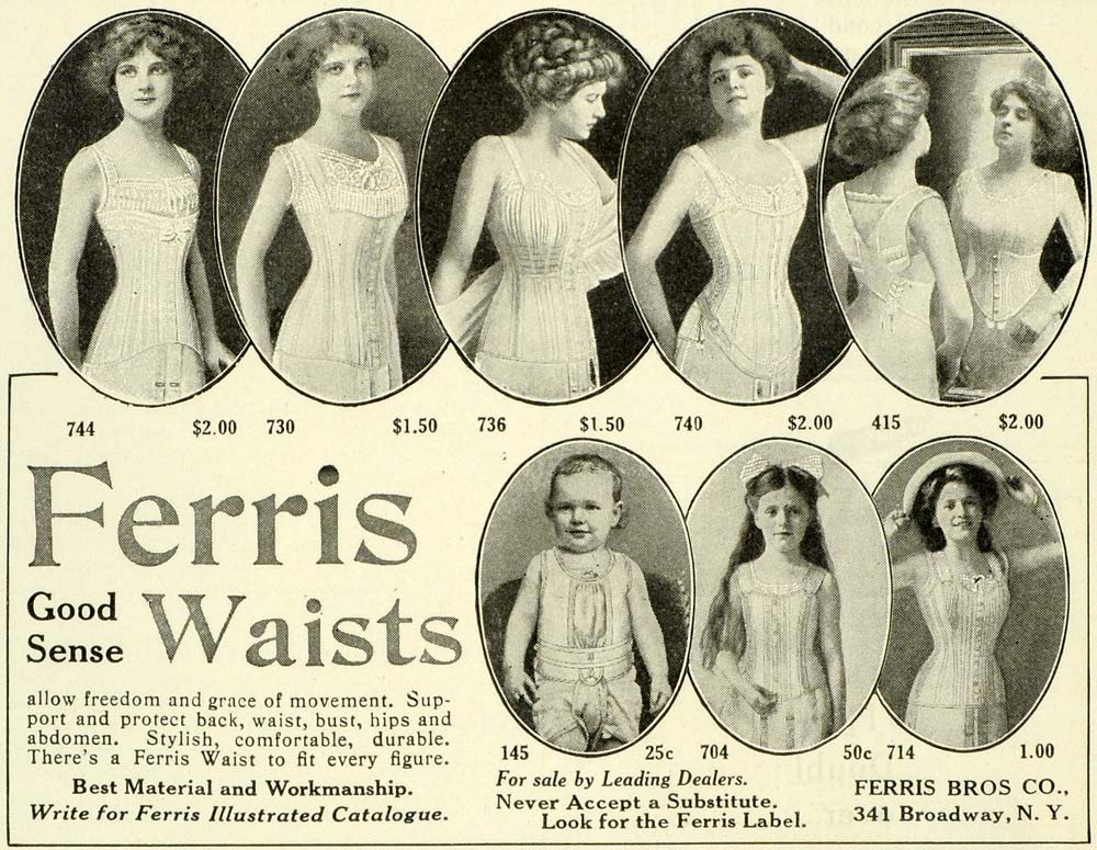 1900 Ad Ferris Corset Waist Clothing Fashion No 317 - ORIGINAL ADVERTI –  Period Paper Historic Art LLC