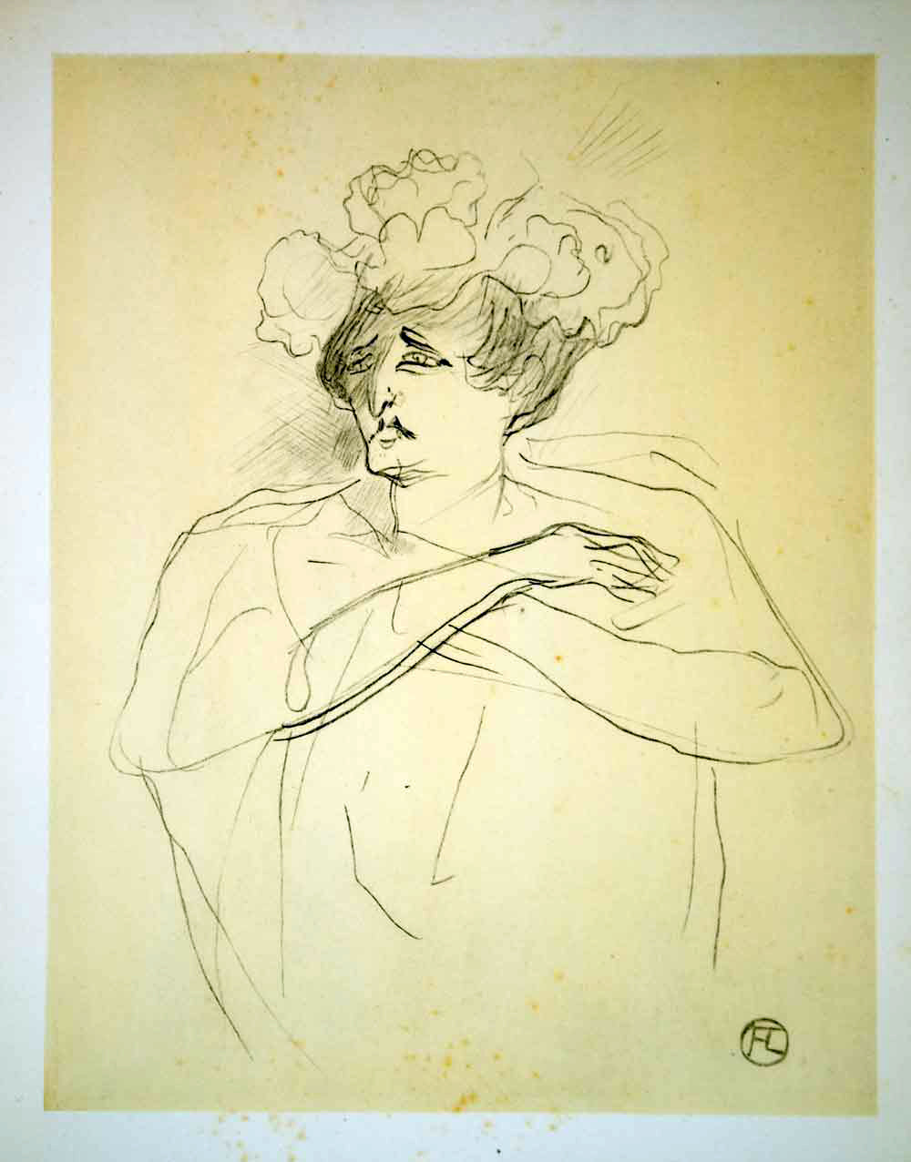 Henri de Toulouse-Lautrec. Woman in Corset (Femme en corset) from