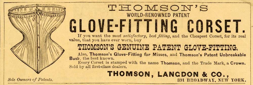 Thomson's patent glove fitting corsets. - Digital Commonwealth