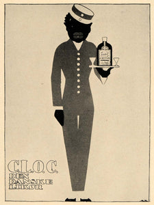1926 Sven Brasch Danish C.L.O.C. Liqueur Poster Print ORIGINAL HISTORIC POS8A