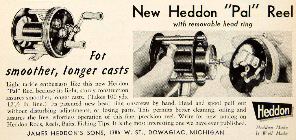 1953 Ad Power Glass Rods Fishing HOrrocks-Ibbotson Utica Old Hi