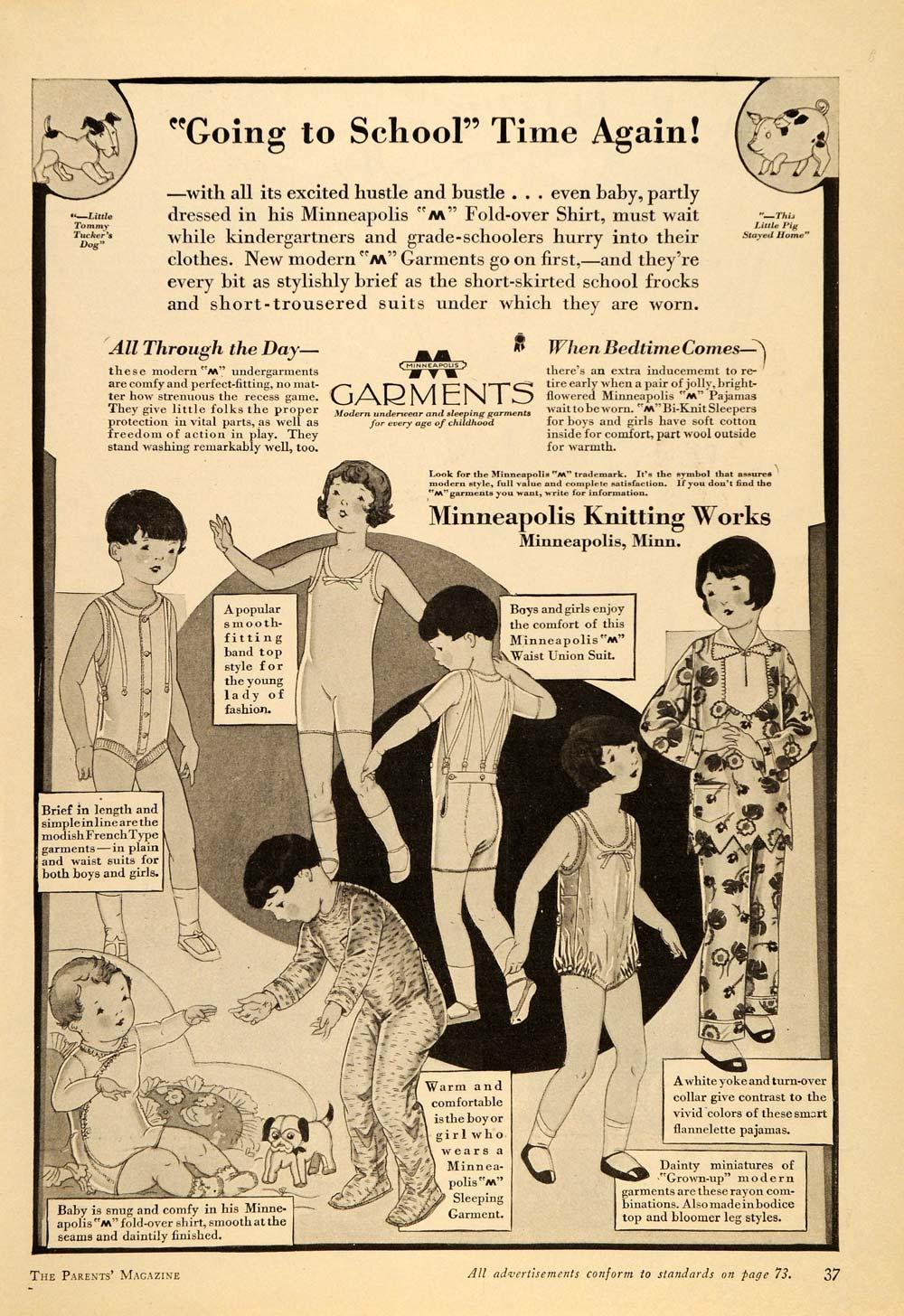 1929 Vintage Ad Children Infant Clothing Pajama Sunsuit - ORIGINAL