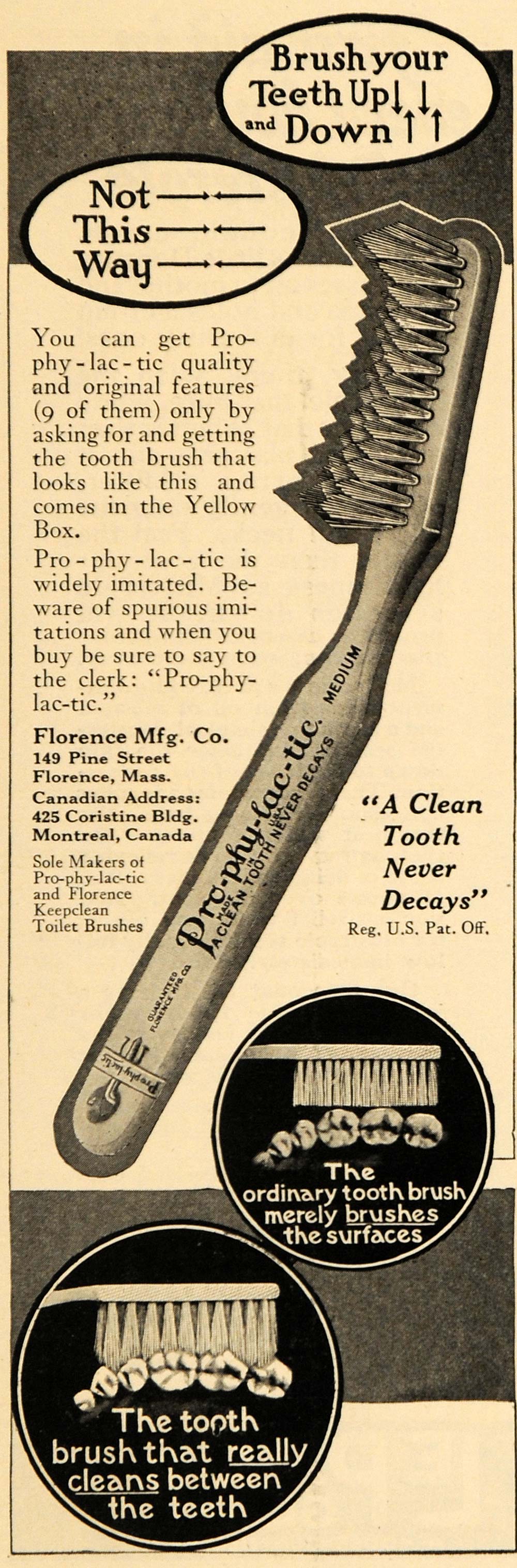 toothbrush advertisement