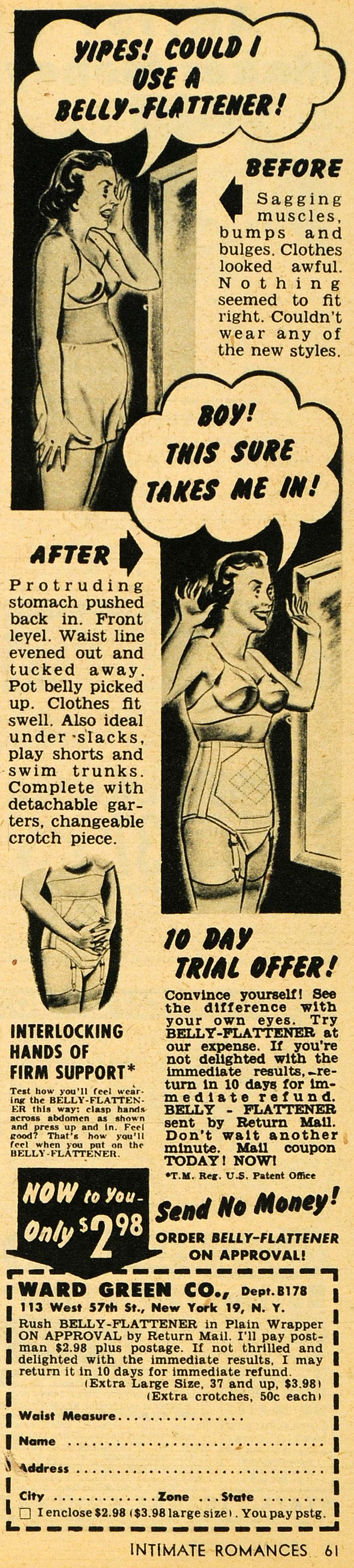 1949 Ad Bestform Girdle Women Undergarment Lingerie Side Hook Elastic –  Period Paper Historic Art LLC
