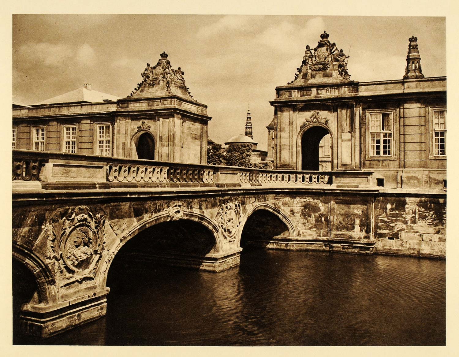 1932 Copenhagen City Bridge Christiansborg Slotsholmen - ORIGINAL SC3