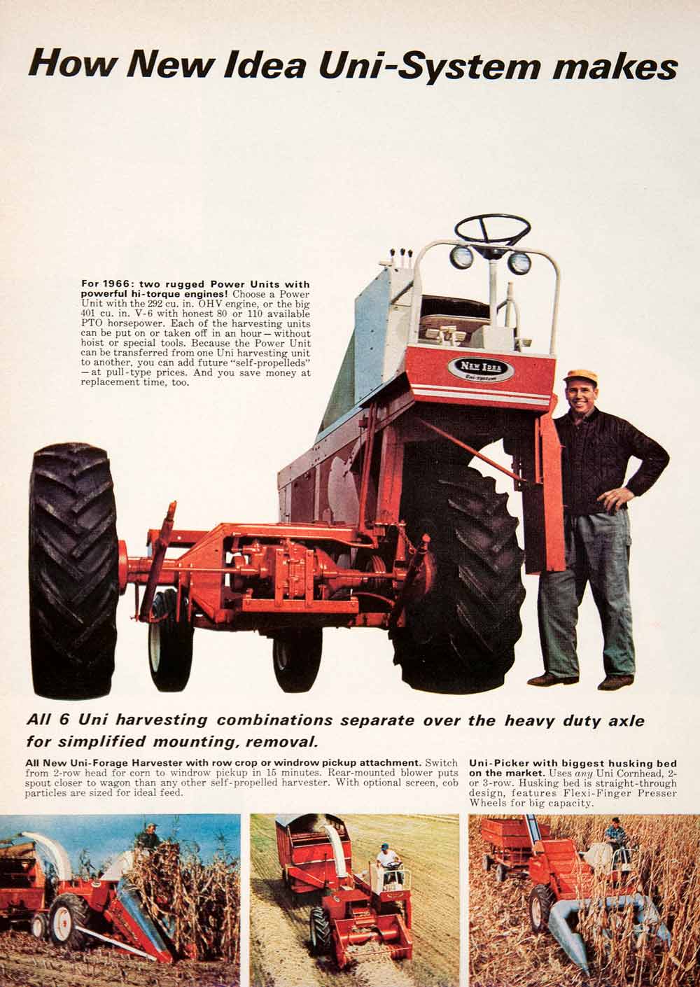 1968 Ad Bearcat Grind-o-Mix Farm Machinery Grinder Western Land