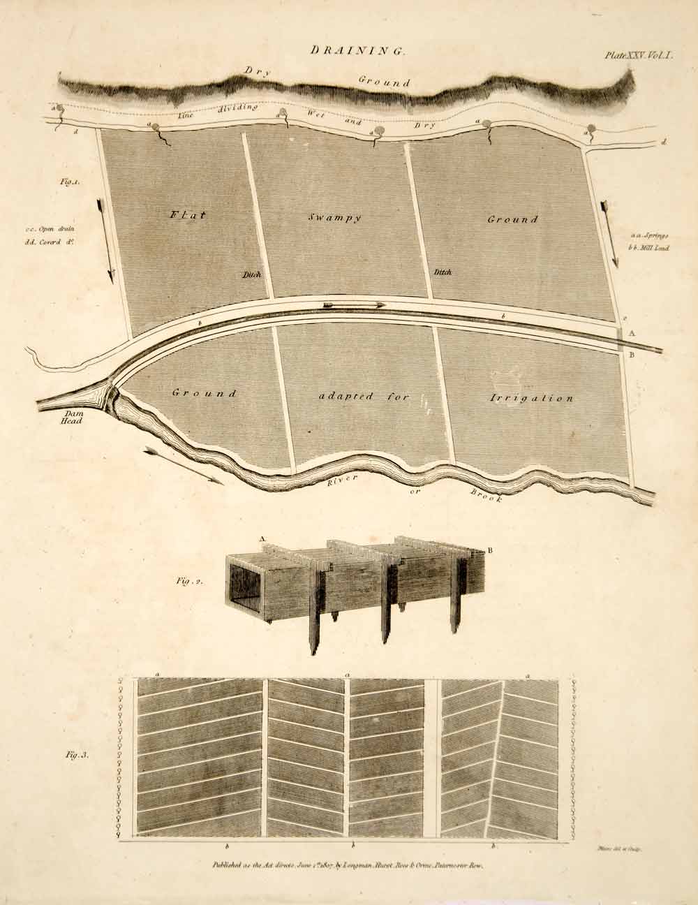 Image of Engraving depicting Geddes' turnip sowing machine. This machine  made a