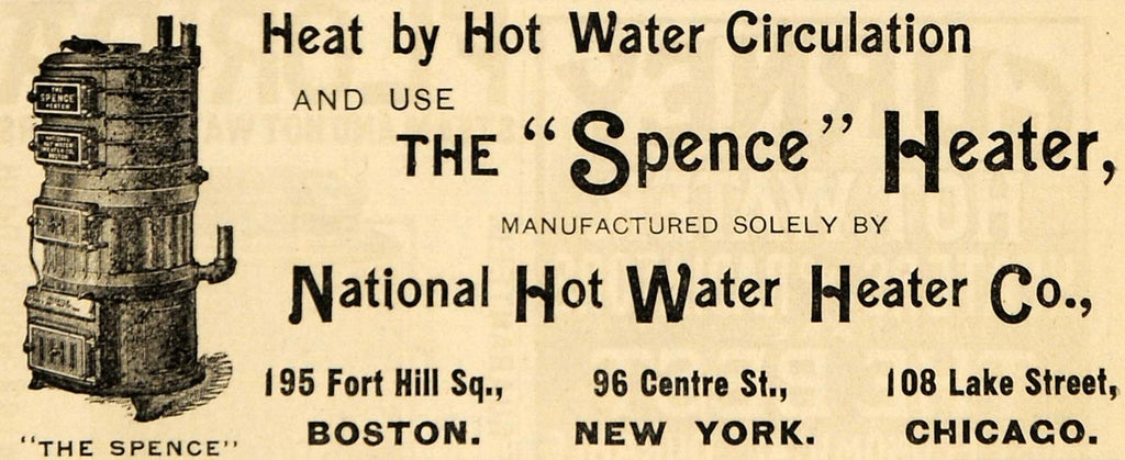 1895 Ad Instantaneous Water Heating Douglas Acme Heater - ORIGINAL TFO – Period  Paper Historic Art LLC