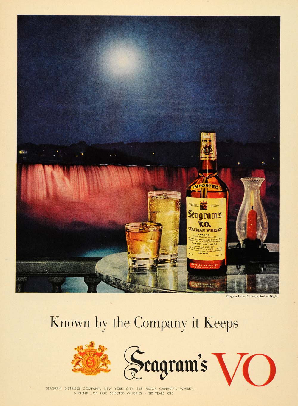 1937 Seagram's V.O. Canadian Whiskey Golf Clubs Vintage Print Ad 30784