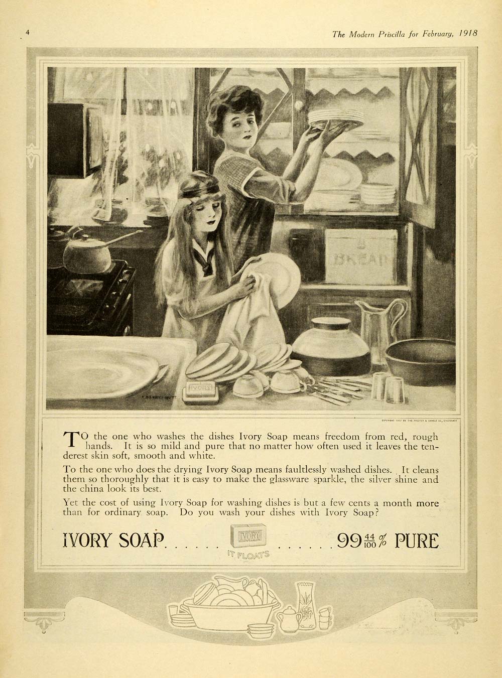 1923 Ad Procter & Gamble Ivory Soap Flakes Laundry Detergent Household –  Period Paper Historic Art LLC