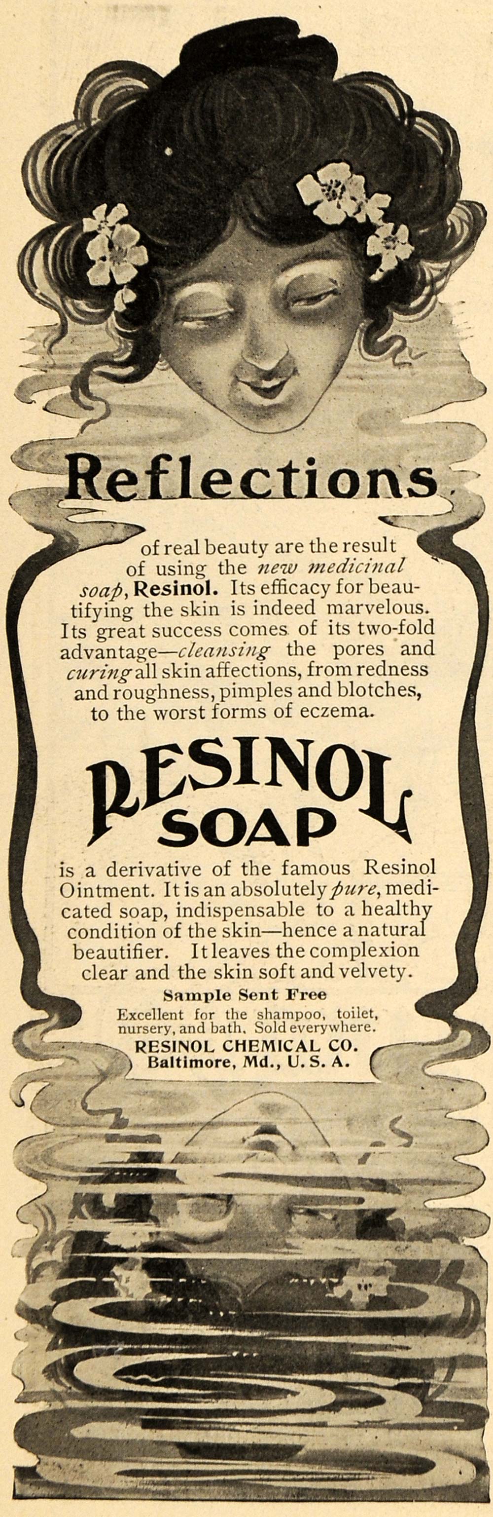 Print On Canvas Vintage Resinol - Health - Beauty - Vintage - Soap