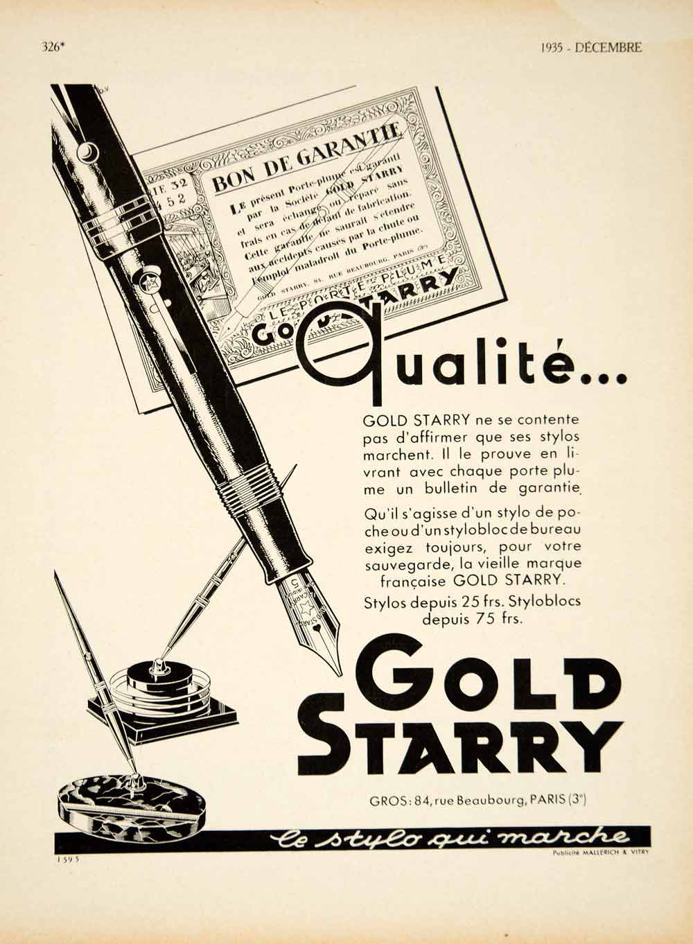 1935 Ad Vintage French JiF Porte-Mine Mechanical Pencil Writing Instru –  Period Paper Historic Art LLC