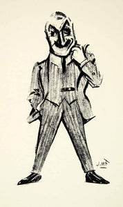 1951 Print John Drew James Montgomery Flagg Caricature Cartoon Suit XD ...