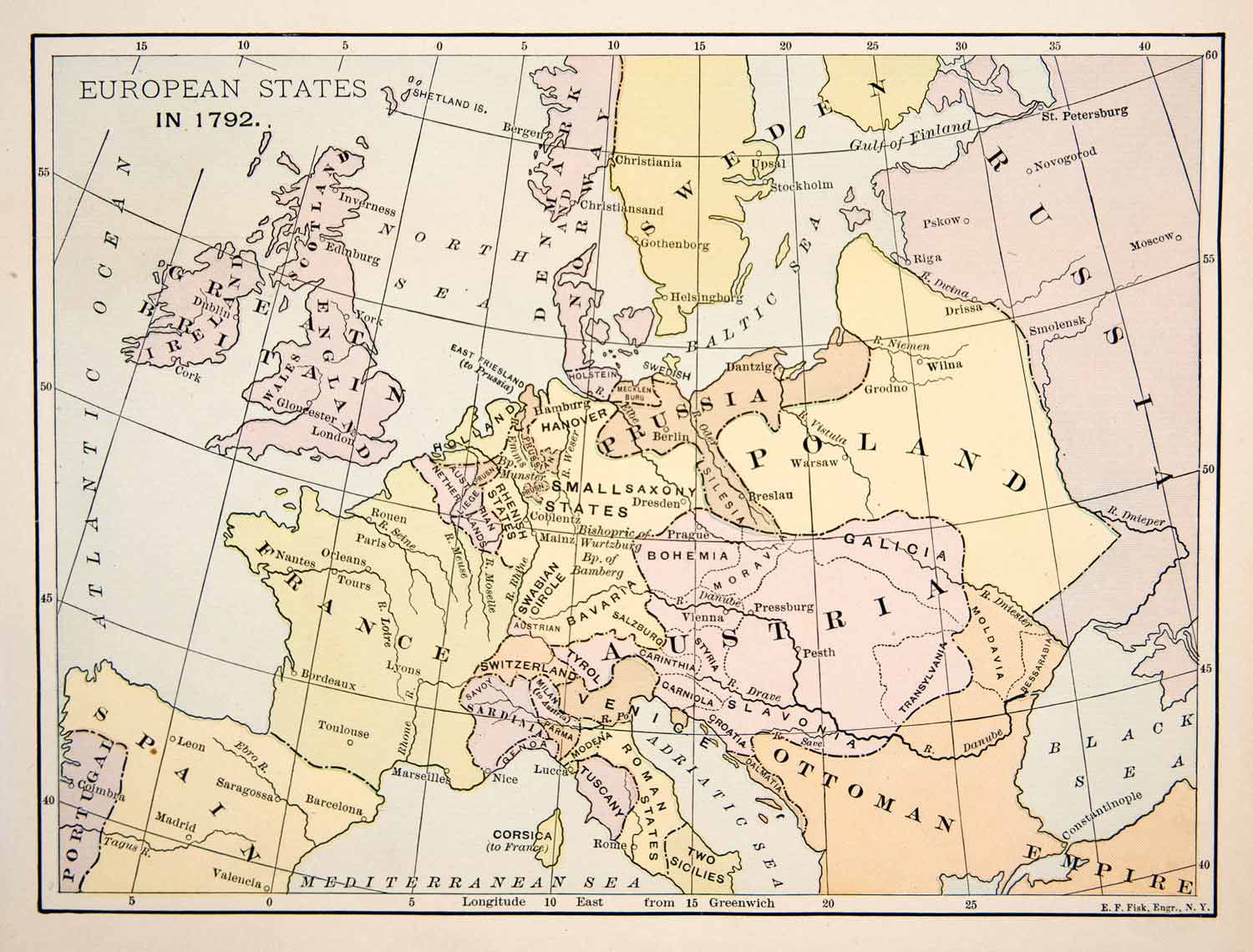 Map Of Italy Switzerland And France