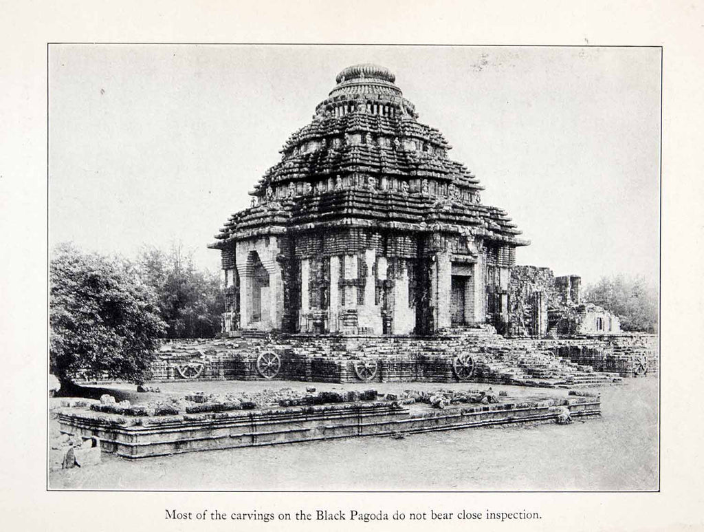 PRINT Drawing of the Konark Sun Hindu Temple, Puri, Odisha, India - Etsy  Canada