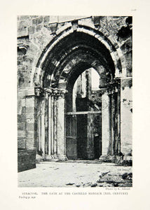 1904 Print Gate Castello Maniace Syracuse Sicily Italy Historic XGWA3