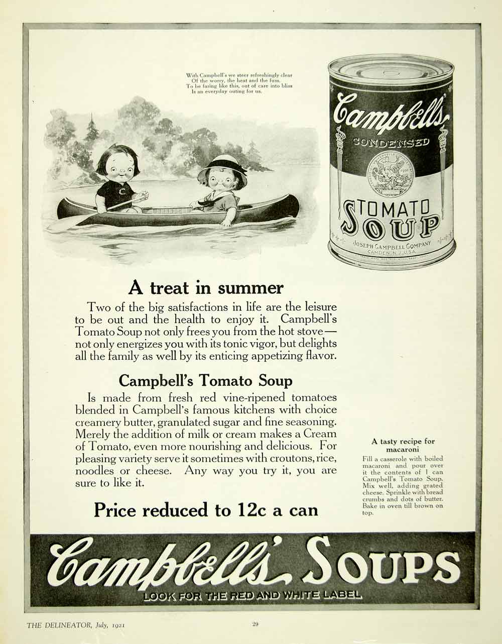 Campbell's Cream of Shrimp Soup, 1960 : r/vintageads