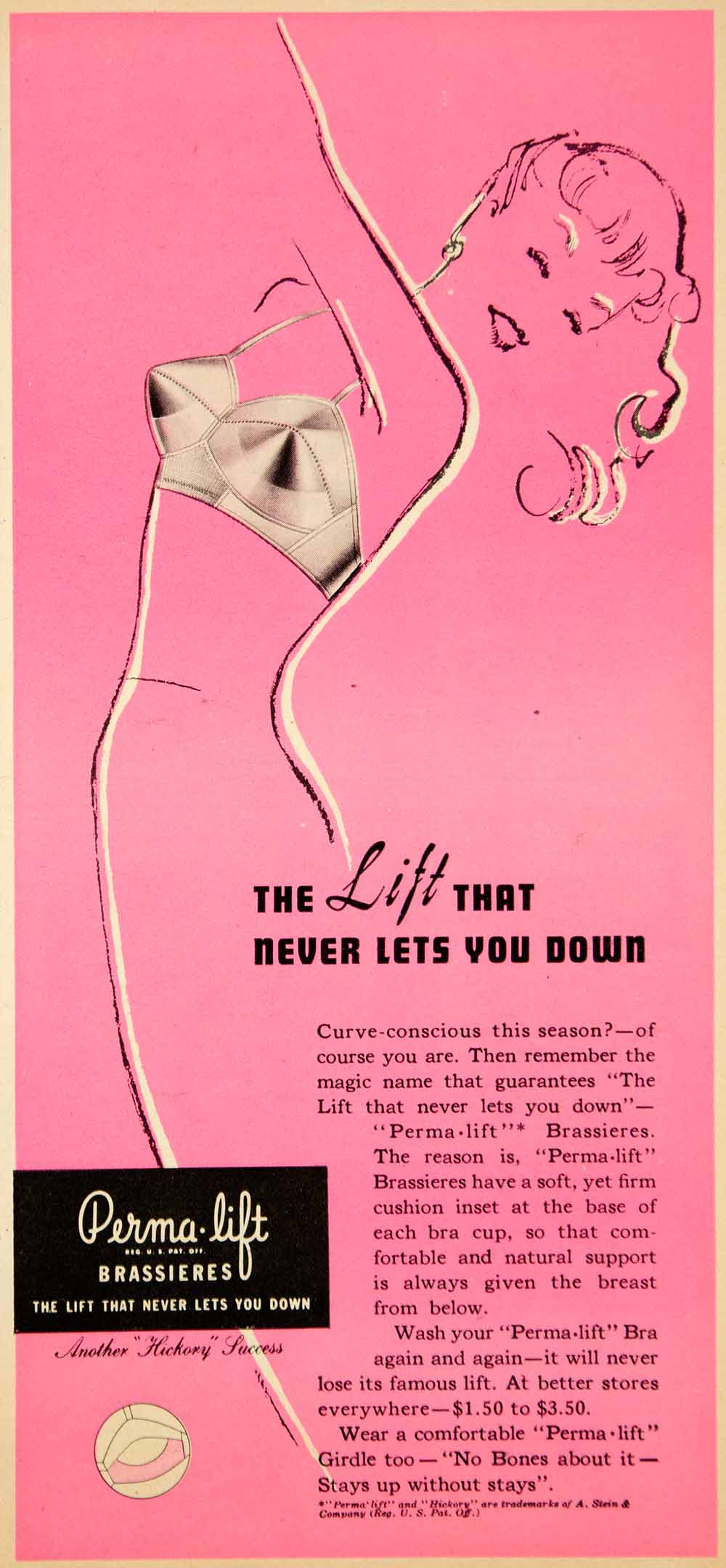 1949 Ad Bestform Girdle Women Undergarment Lingerie Side Hook Elastic –  Period Paper Historic Art LLC