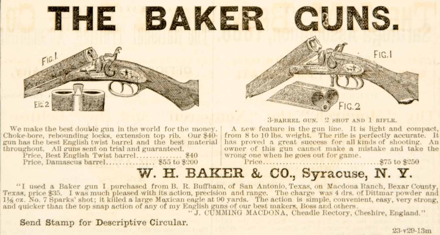 baker shotgun serial numbers