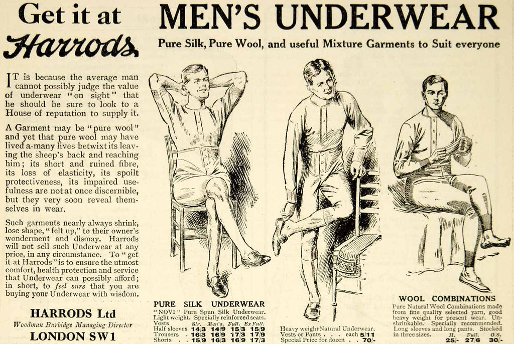 Harrods (Department Store) 1932 Girdle, Bra — Advertisement