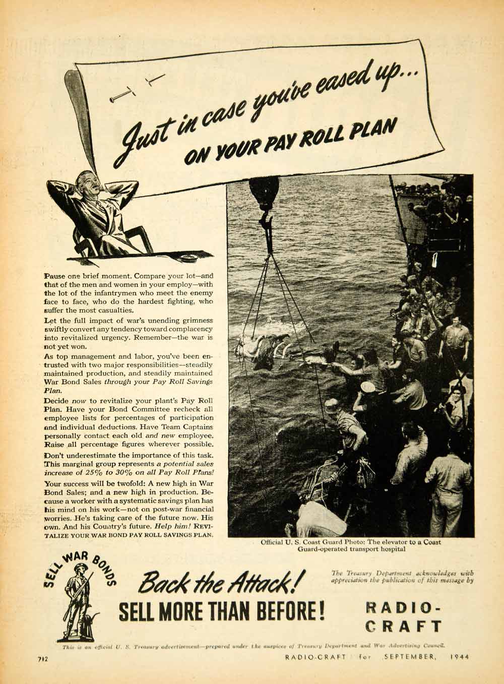 1944 Ad War Advertising Council World War II Effort Money Spending Pri –  Period Paper Historic Art LLC