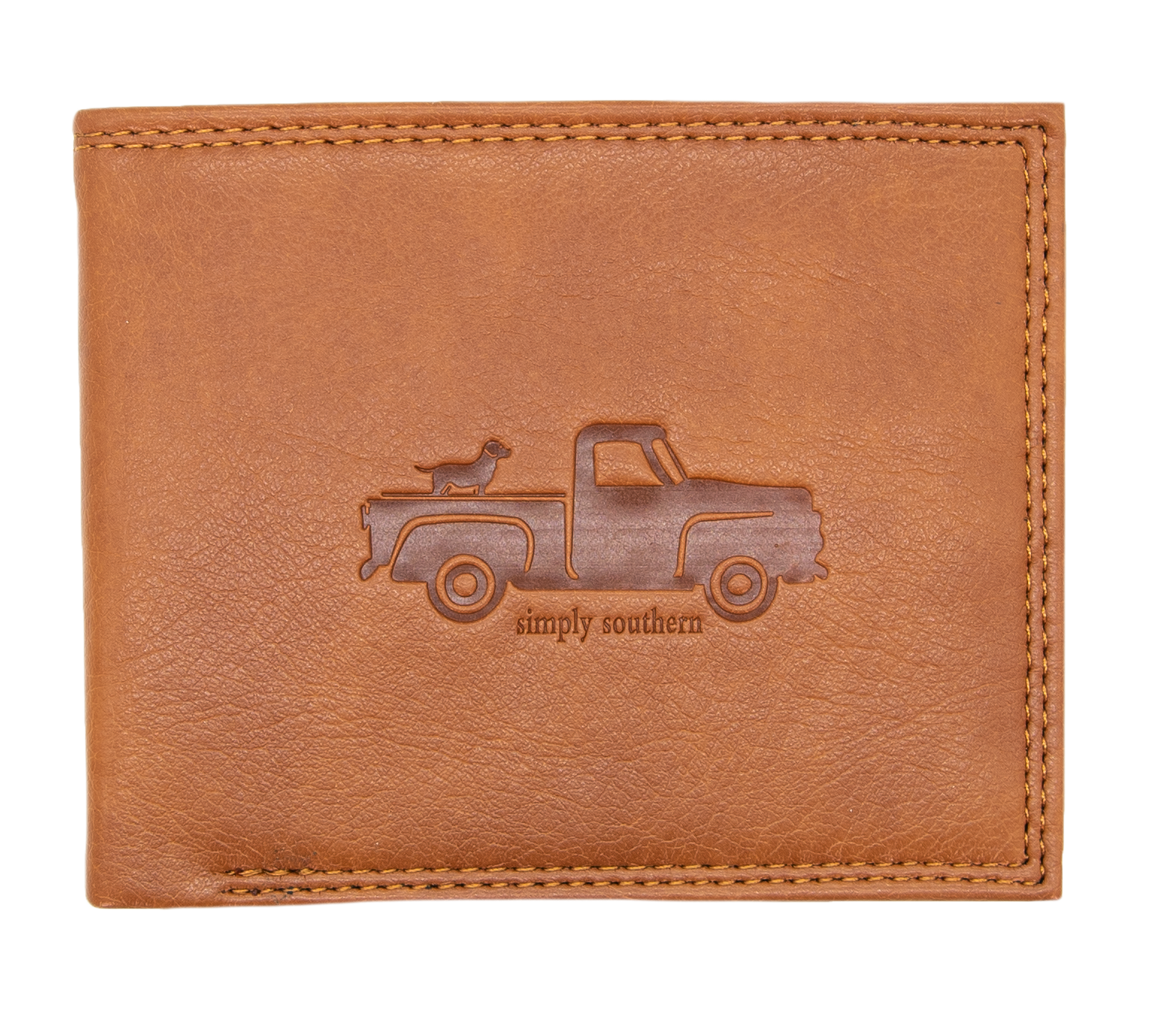 Guys Leather Wallet - SS - Simply Southern