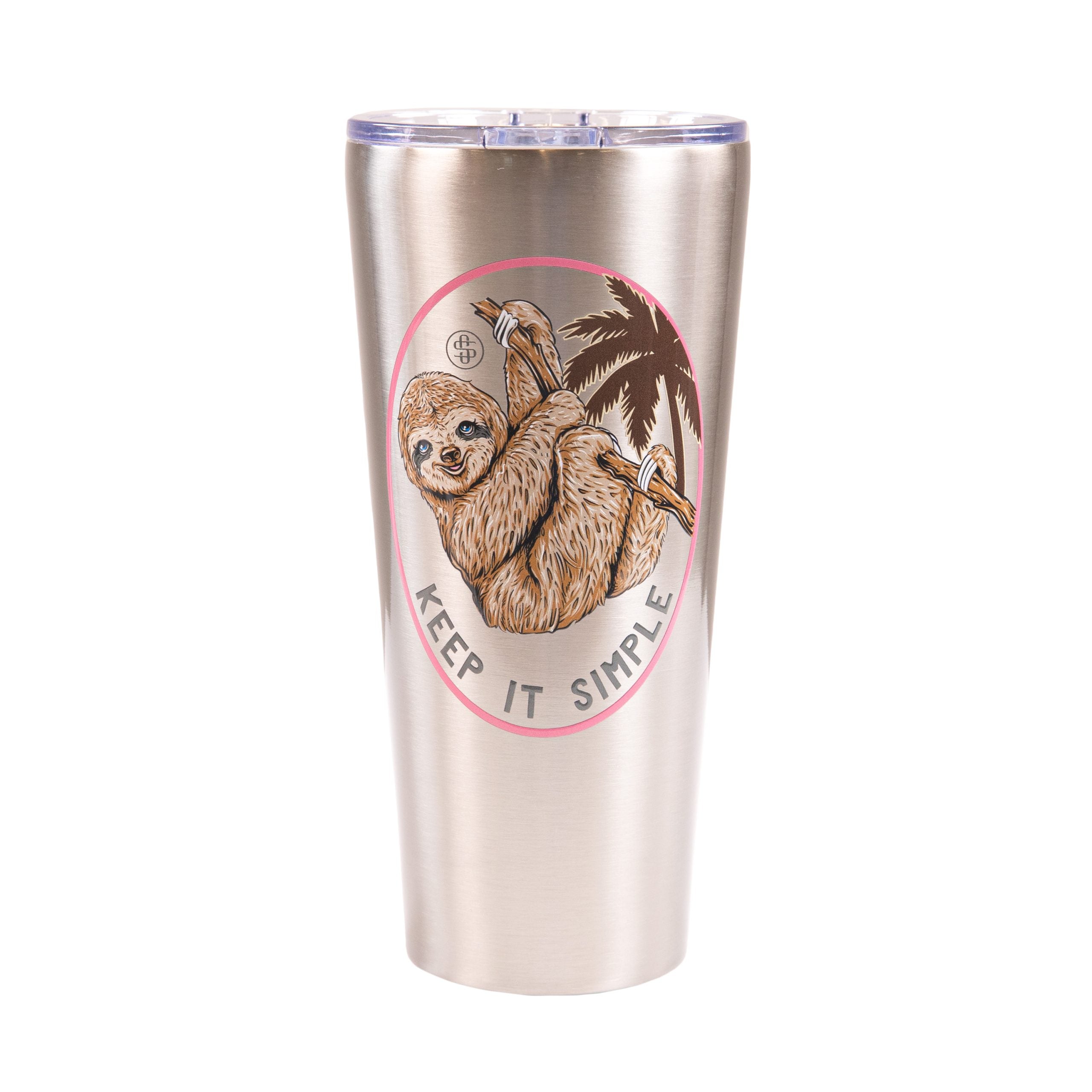 40 oz Tumbler with Handle 40oz Cute Sloth Tumbler with Lid Straw Double Insulated Travel Coffee Mug Sloth Gifts for Women