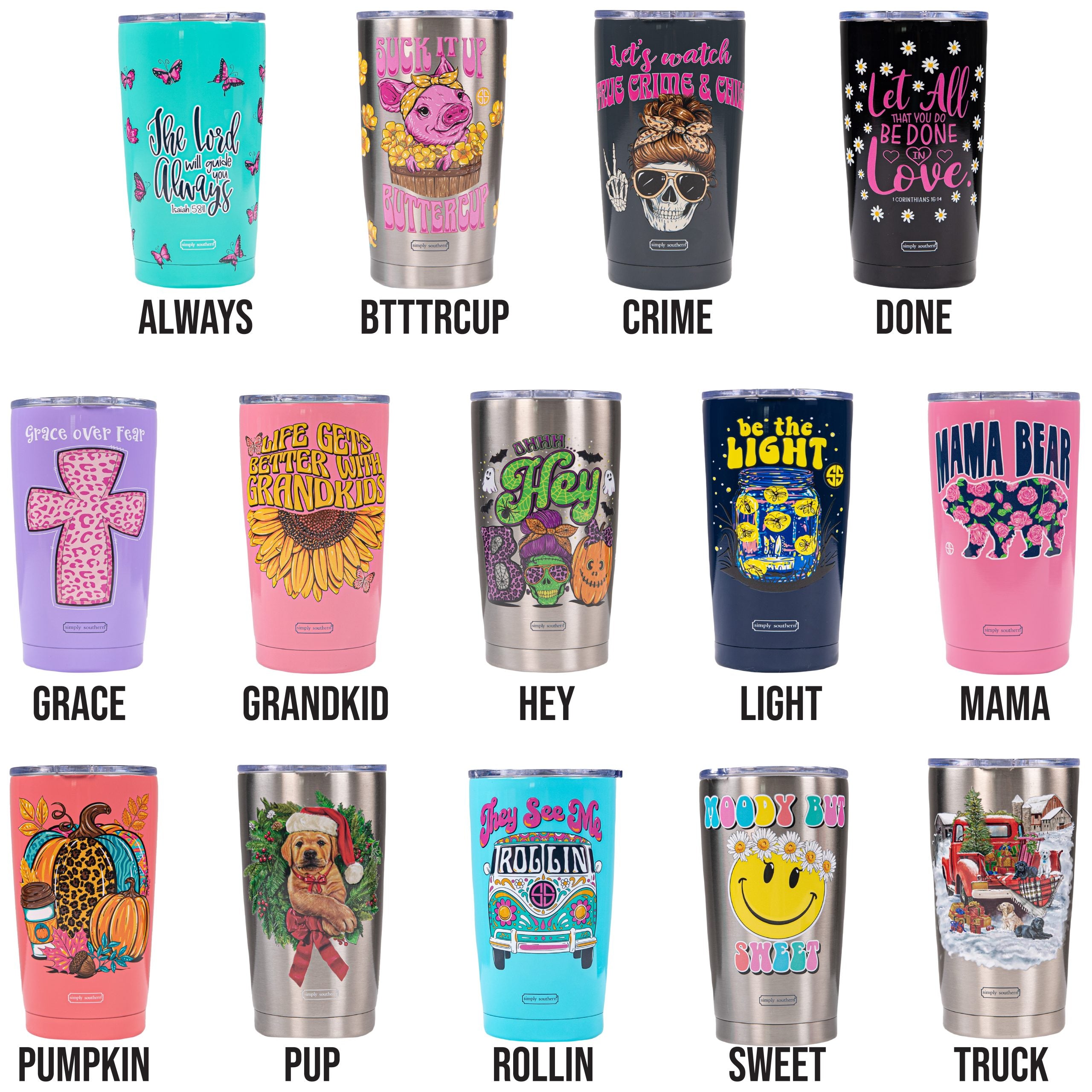 Simply Southern Stainless Steel Tumbler-Happy Mama