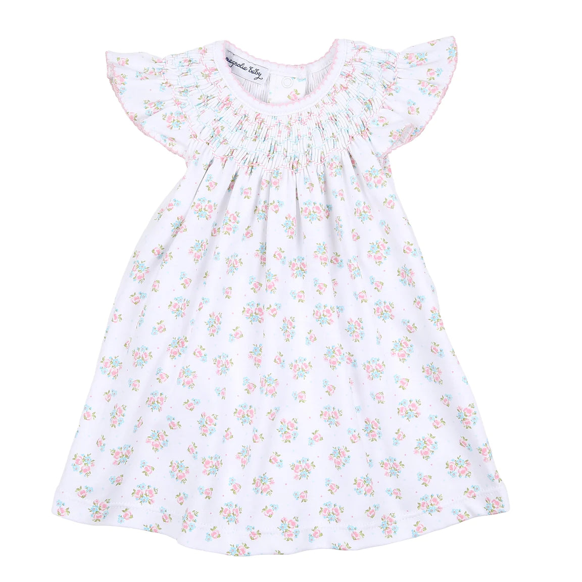 Pre-Sale* Magnolia Baby Just Ducky Classics Smocked Bubble - Pink