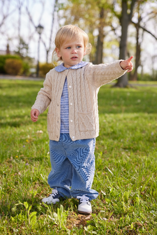 Little English Intarsia Sweater, Boy Lab