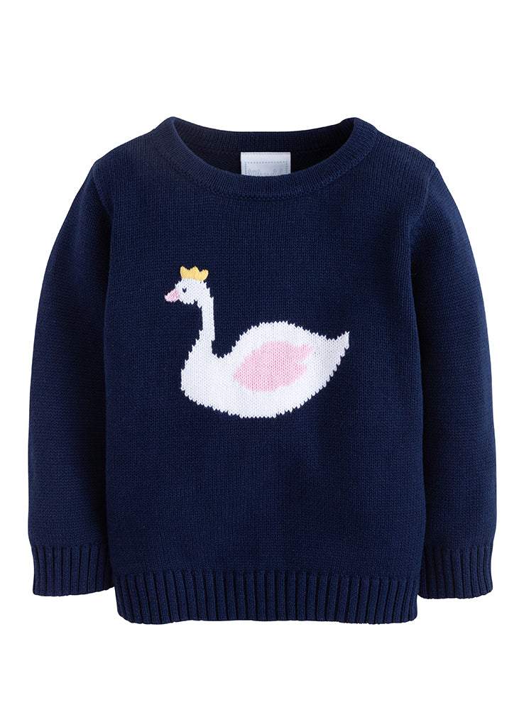 Swan Intarsia Sweater