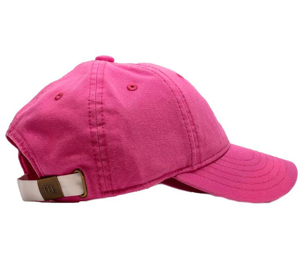 Harding Lane Kids Needlepoint Baseball Hat - Rainbow on Light Pink