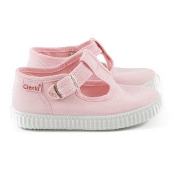 Cienta Kids T-Strap Light Pink