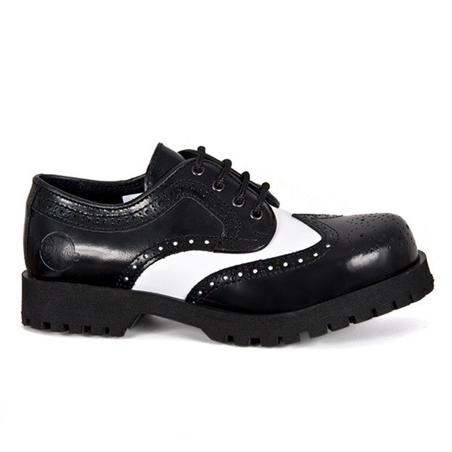 black wingtip sneakers