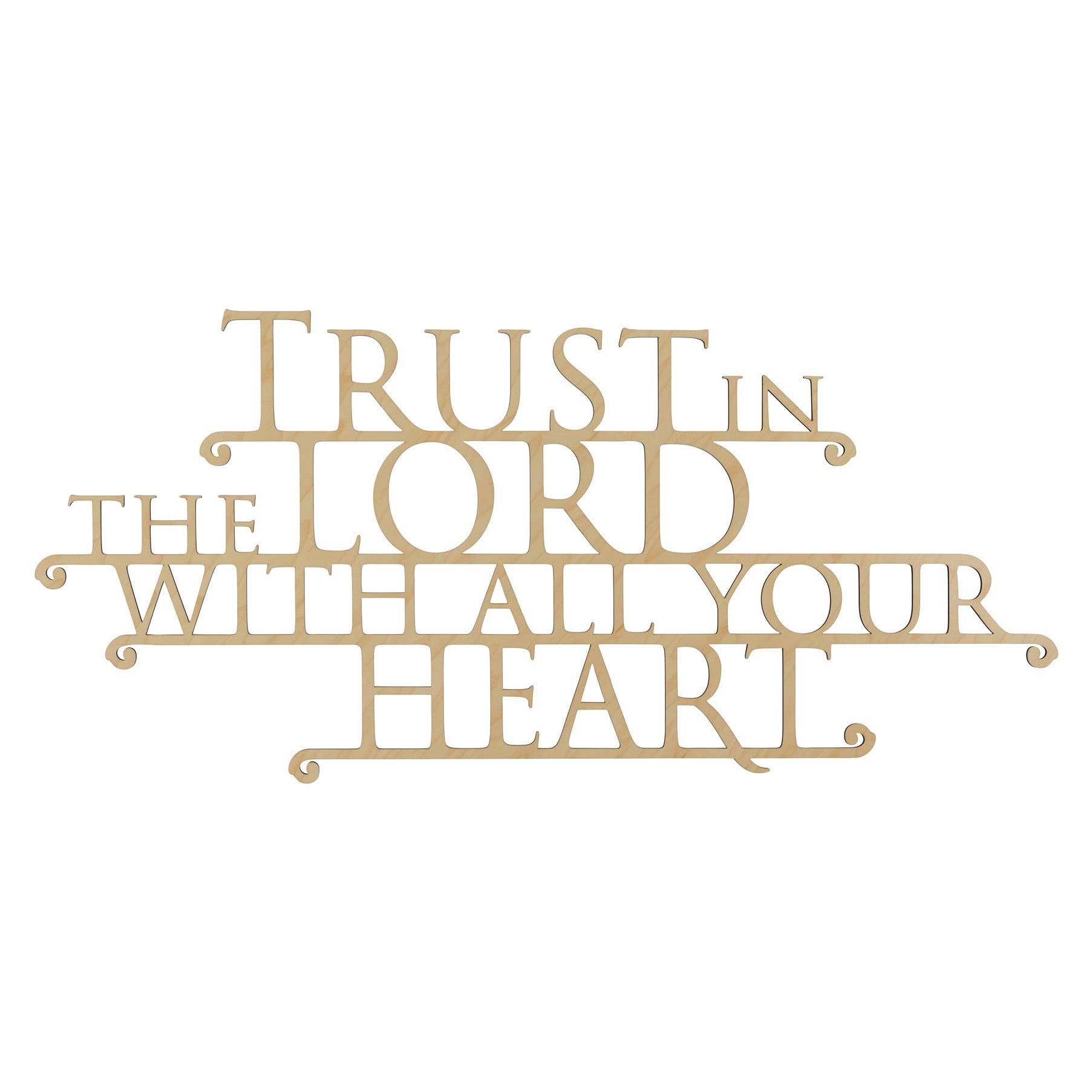 Trust in the LORD - Scripture Wall Art - Comfort and Assurance - 3 color choices - made in the USA